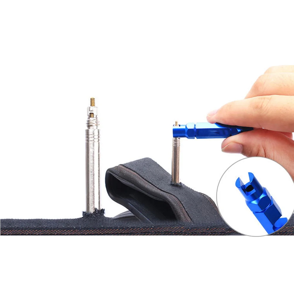 2pcs Aluminum Alloy Air Valve Wrench Portable Tire Core Removal Tool For French American Nozzle Inner Tube Disassembly Repair
2pcs Aluminum Alloy Air Valve Wrench Portable Tire Core Removal Tool For French American Nozzle Inner Tube Disassembly Repair