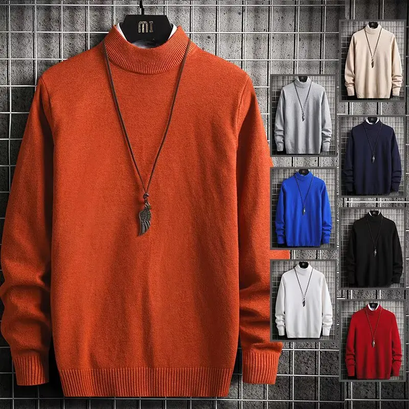 Men's Knitted Sweater Thin Long Sve Overhead f High Collar Base irt Autumn Winter Spring Slim Versatile Inner Wear Ca...
Men's Knitted Sweater Thin Long Sve Overhead f High Collar Base irt Autumn Winter Spring Slim Versatile Inner Wear Ca...