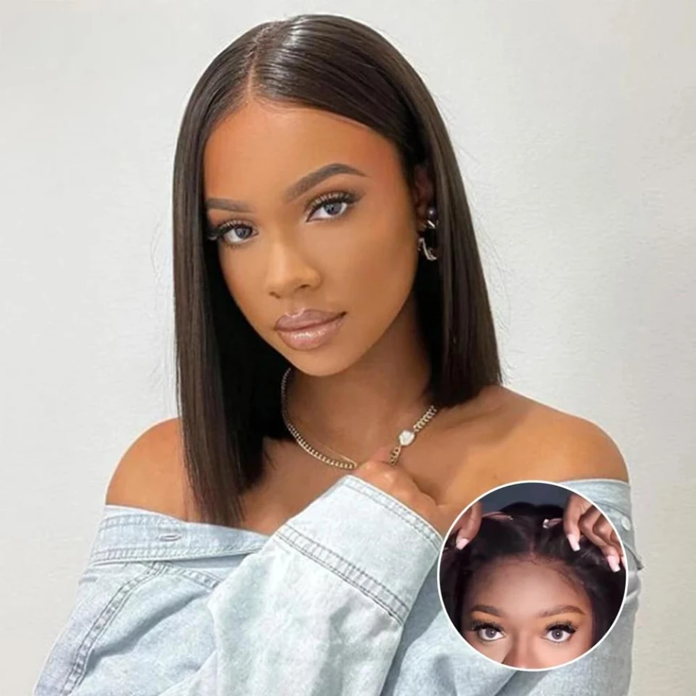 Natural Bob Wig 8-14 Inch 13x4 HD Transparent Lace Frontal Short Straight Bob Wig PrePlucked Remy Hair 100% Human Hair For Women
Natural Bob Wig 8-14 Inch 13x4 HD Transparent Lace Frontal Short Straight Bob Wig PrePlucked Remy Hair 100% Human Hair For Women
