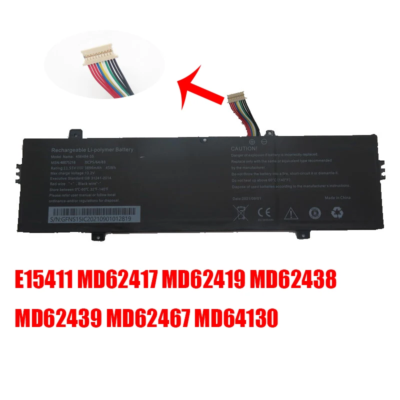 Laptop Battery For MEDION AKOYA E15411 MD62417 MD62419 MD62438 MD62439 MD62467 MD64130 E15412 MD64090 11.55V 3896MAH 45WH
Laptop Battery For MEDION AKOYA E15411 MD62417 MD62419 MD62438 MD62439 MD62467 MD64130 E15412 MD64090 11.55V 3896MAH 45WH
