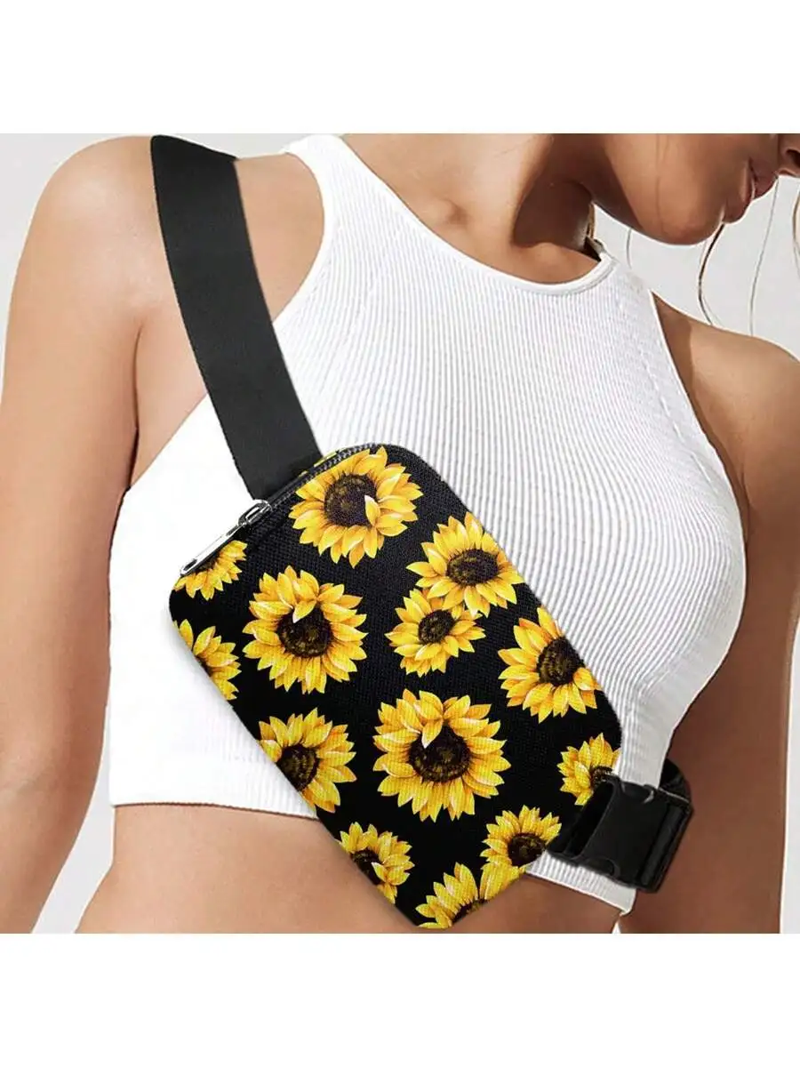 Sunflower Print Mini Crossbody Waist Bag For Women Waterproof Adjustable Strap Chest Bag
Sunflower Print Mini Crossbody Waist Bag For Women Waterproof Adjustable Strap Chest Bag
