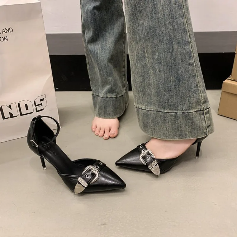 Women's Pumps Designer Sexy Pointed Toe High Heel Sandals Women Shoes Fashion Luxuy Footwear Female Ankle Strap Shoes Zapatillas
Women's Pumps Designer Sexy Pointed Toe High Heel Sandals Women Shoes Fashion Luxuy Footwear Female Ankle Strap Shoes Zapatillas