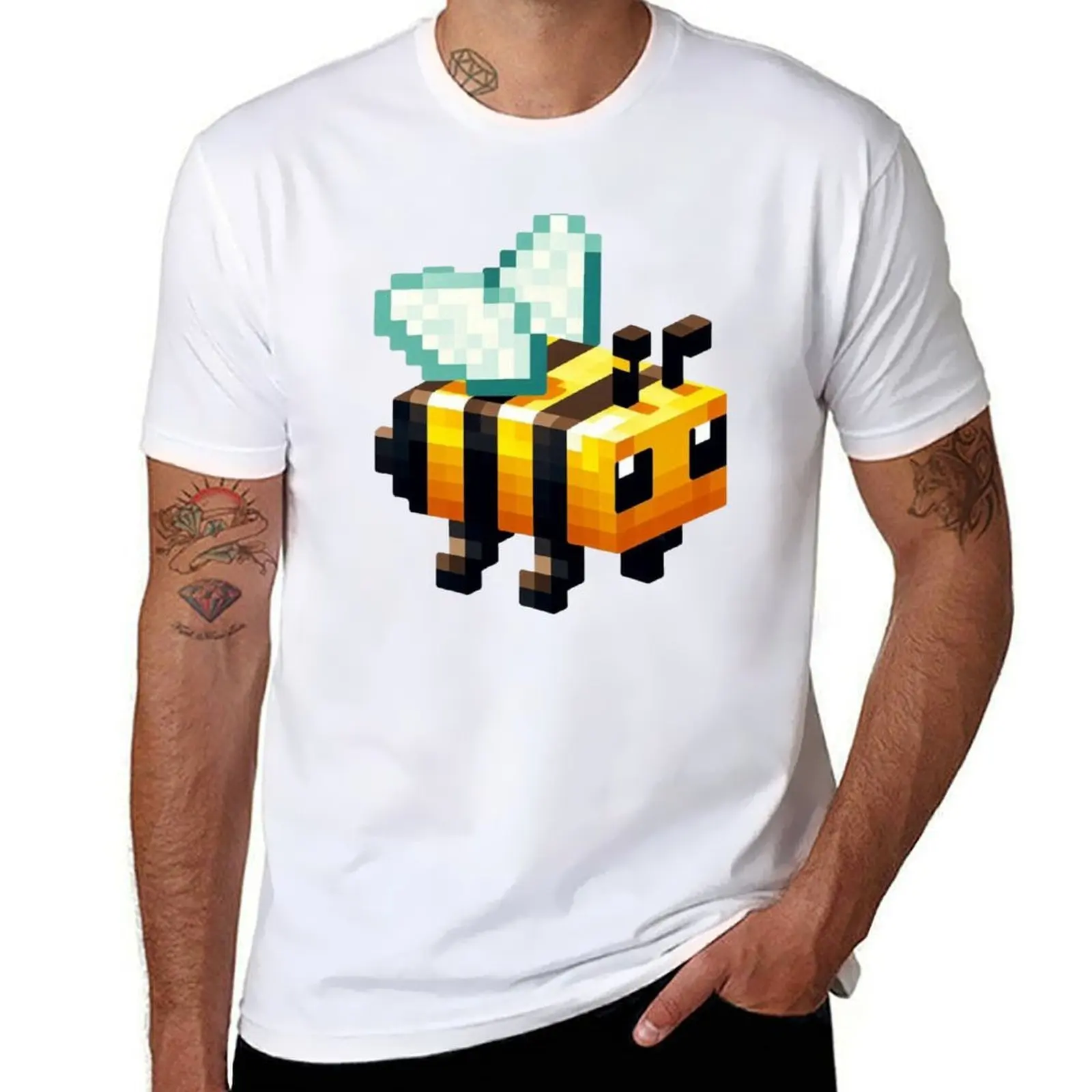 Pixelated Bee Design T-Shirt t shirts with prints man t shirts high quality luxury brand T-Shirt
Pixelated Bee Design T-Shirt t shirts with prints man t shirts high quality luxury brand T-Shirt