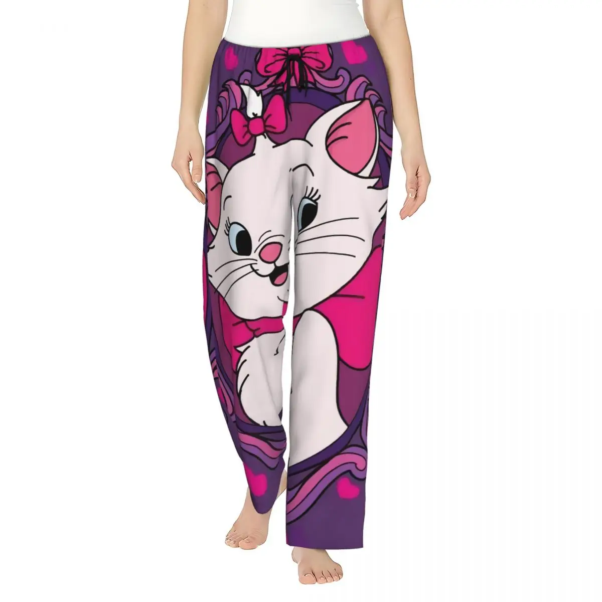 Women's Cartoon Aristocats Animation Marie Cat Pajama Pants Custom Printed Sleep Sleepwear Bottoms with Pockets
Women's Cartoon Aristocats Animation Marie Cat Pajama Pants Custom Printed Sleep Sleepwear Bottoms with Pockets