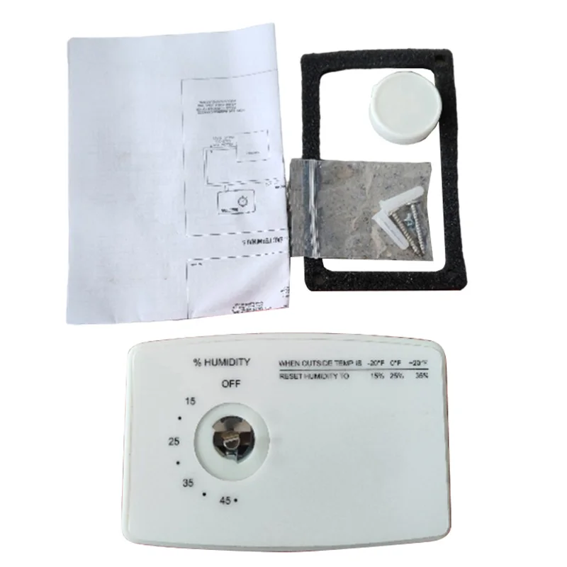 User Friendly Model 4655 Manual Control System for Whole House Humidifiers Choose Between Duct and Wall Installations
User Friendly Model 4655 Manual Control System for Whole House Humidifiers Choose Between Duct and Wall Installations