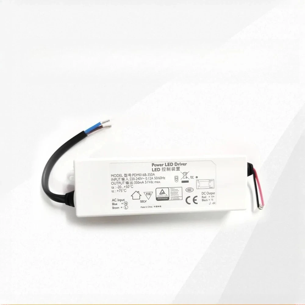 Original Power LED Driver PDM016B-350A Input 220V-240V 0.12A Output 350mA 51V Max LED Control Device PDM016B 350A
Original Power LED Driver PDM016B-350A Input 220V-240V 0.12A Output 350mA 51V Max LED Control Device PDM016B 350A