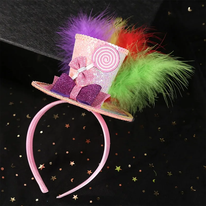 Fascinators Mini Top Hat Headband Feather Sparkling Sequin Bow Hair Hoop Cosplay Hair Accessories Birthday Carnival Party
Fascinators Mini Top Hat Headband Feather Sparkling Sequin Bow Hair Hoop Cosplay Hair Accessories Birthday Carnival Party