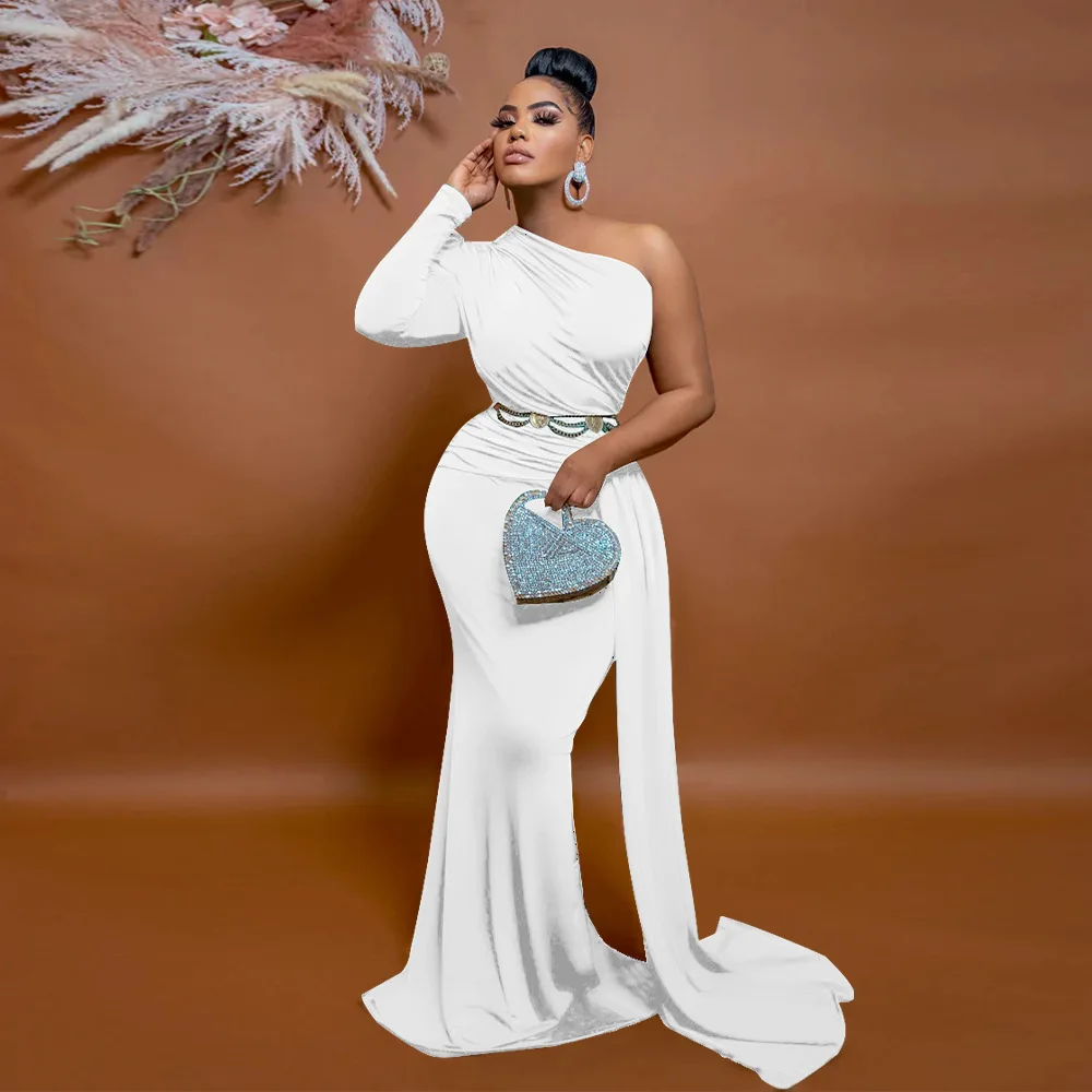 Elegant Woman Diagonal Collar One Shoulder Applique Mermaid Evening Dresses 2024 Floor Length Prom Gowns Long Party Dress
Elegant Woman Diagonal Collar One Shoulder Applique Mermaid Evening Dresses 2024 Floor Length Prom Gowns Long Party Dress