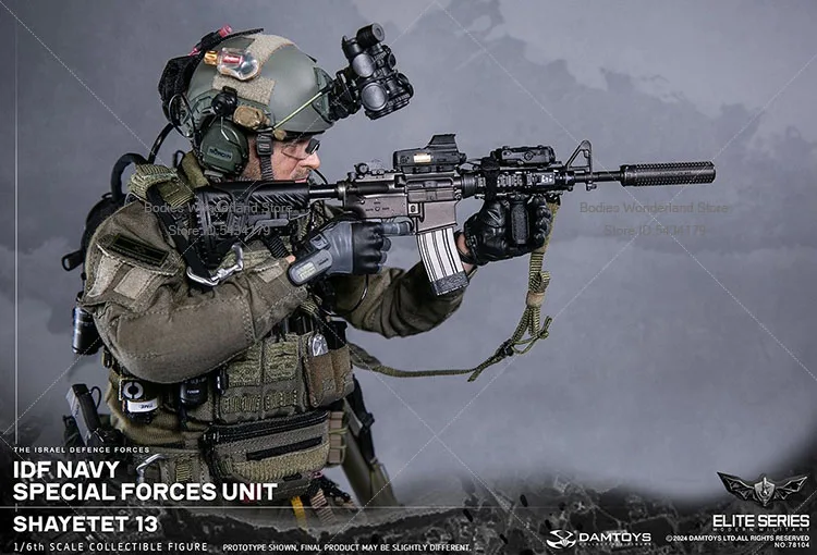 Коллекционная фигурка DAMTOYS 78104 1/6, солдат ВМФ Израиля, спецназ, 13-й штурмовой отряд, 12 дюймов
Коллекционная фигурка DAMTOYS 78104 1/6, солдат ВМФ Израиля, спецназ, 13-й штурмовой отряд, 12 дюймов
