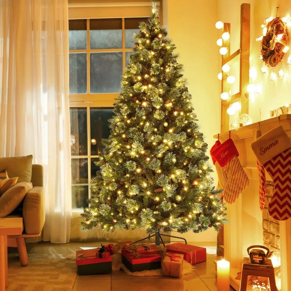 7ft Christmas Tree Artificial 650 LED Lights Holiday Xmas Party Home Decoration
7ft Christmas Tree Artificial 650 LED Lights Holiday Xmas Party Home Decoration