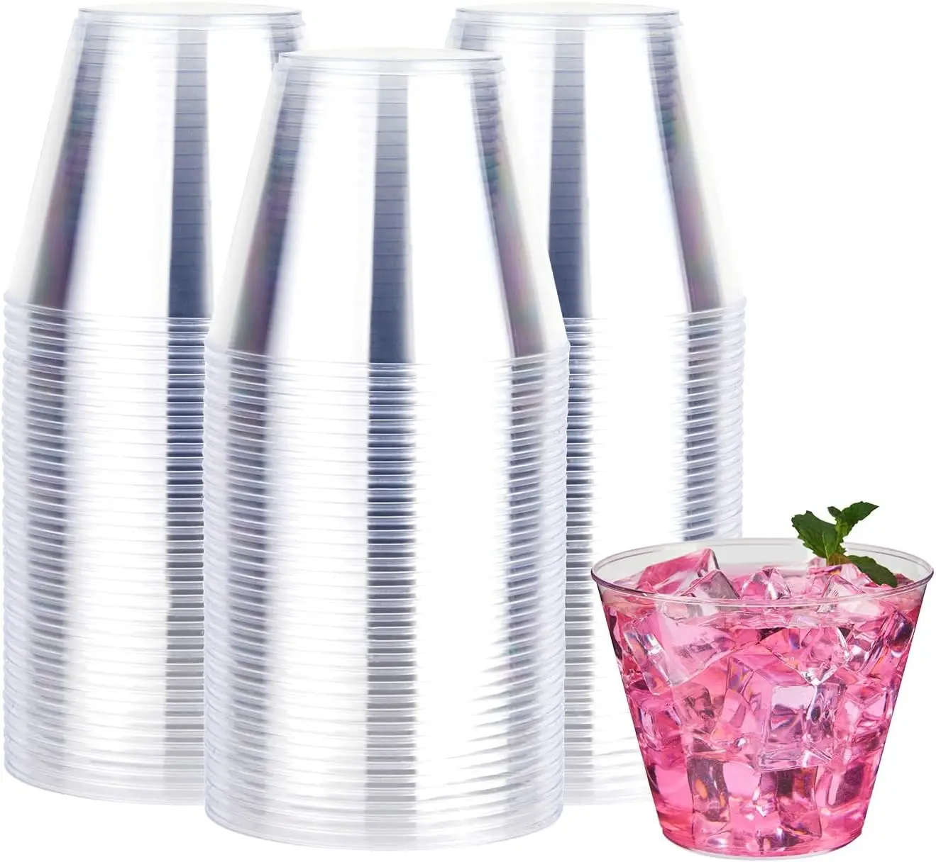 9 oz 200 packs Clear Disposable Plastic Cups, Durable Plastic Cups Tumblers, Perfect for Parties, Wedding and Festival Events
9 oz 200 packs Clear Disposable Plastic Cups, Durable Plastic Cups Tumblers, Perfect for Parties, Wedding and Festival Events