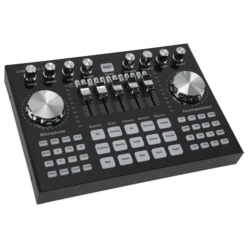 A28Q-K1 Live Sound Card Portable Bluetooth Sound Card Profession Adjustable Volume Audio For Music Recording
A28Q-K1 Live Sound Card Portable Bluetooth Sound Card Profession Adjustable Volume Audio For Music Recording