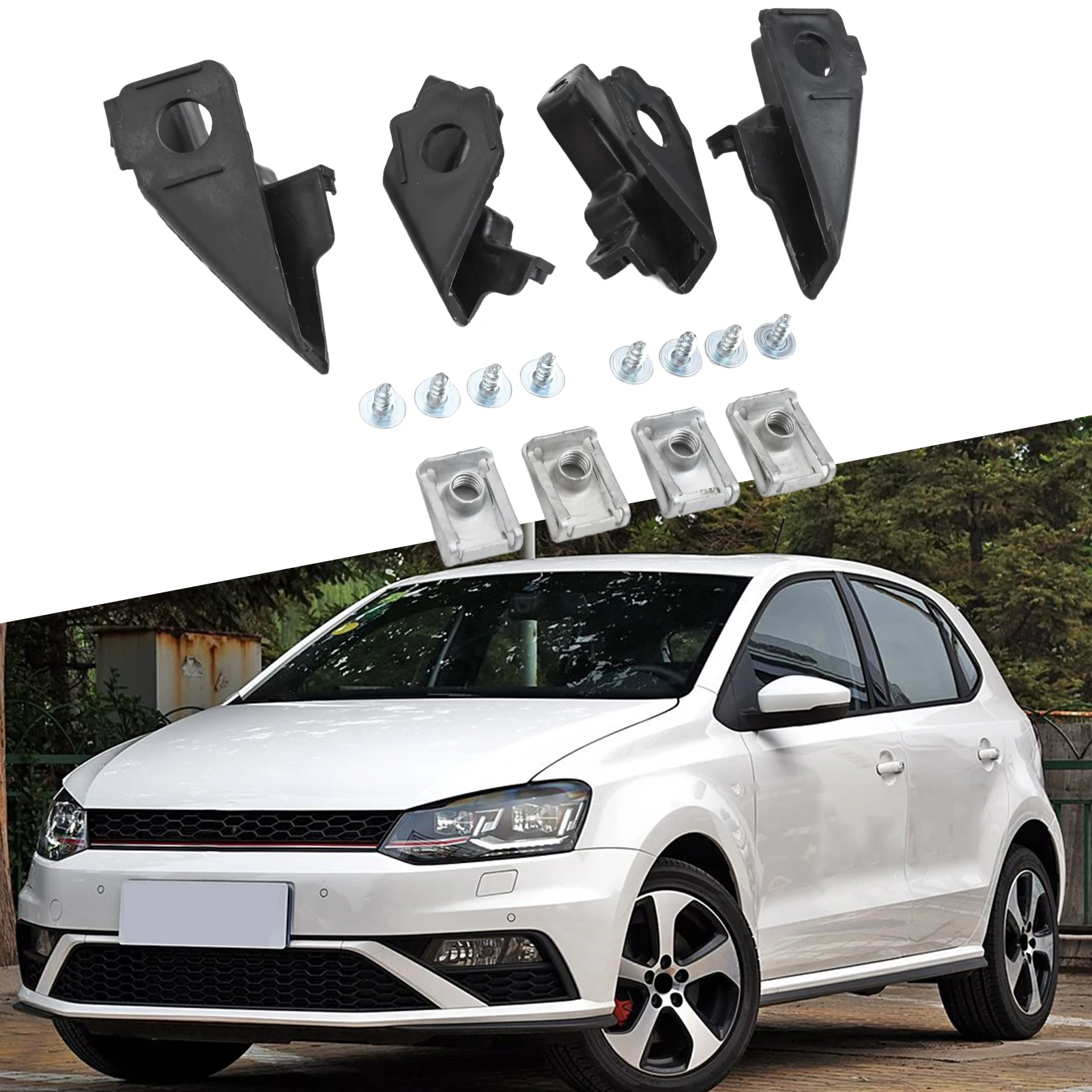 Bracket Clip Headlight Bracket 6R0998225 6R0998226 Direct Replacement Easy Installation Installation Kit For Polo 2009-2017
Bracket Clip Headlight Bracket 6R0998225 6R0998226 Direct Replacement Easy Installation Installation Kit For Polo 2009-2017