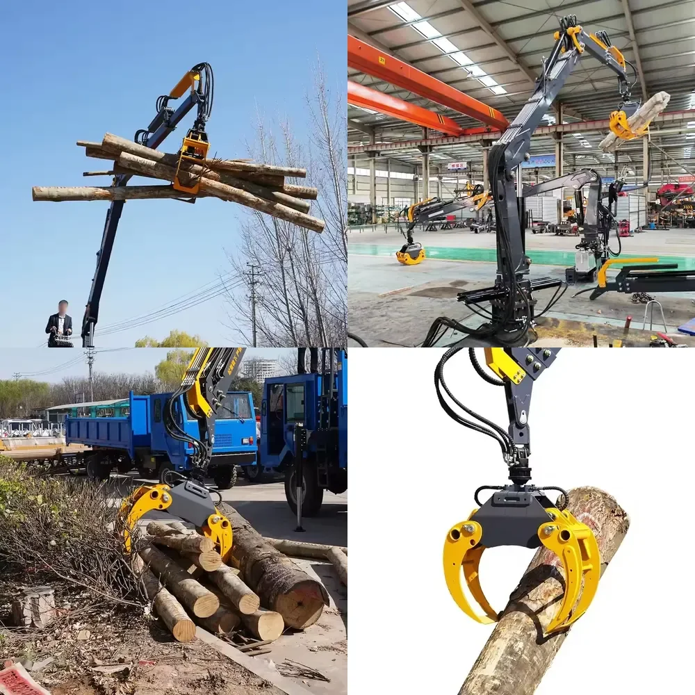 Hydraulic Grab Crane Attachment Grapple for Wood Log Handling
Hydraulic Grab Crane Attachment Grapple for Wood Log Handling