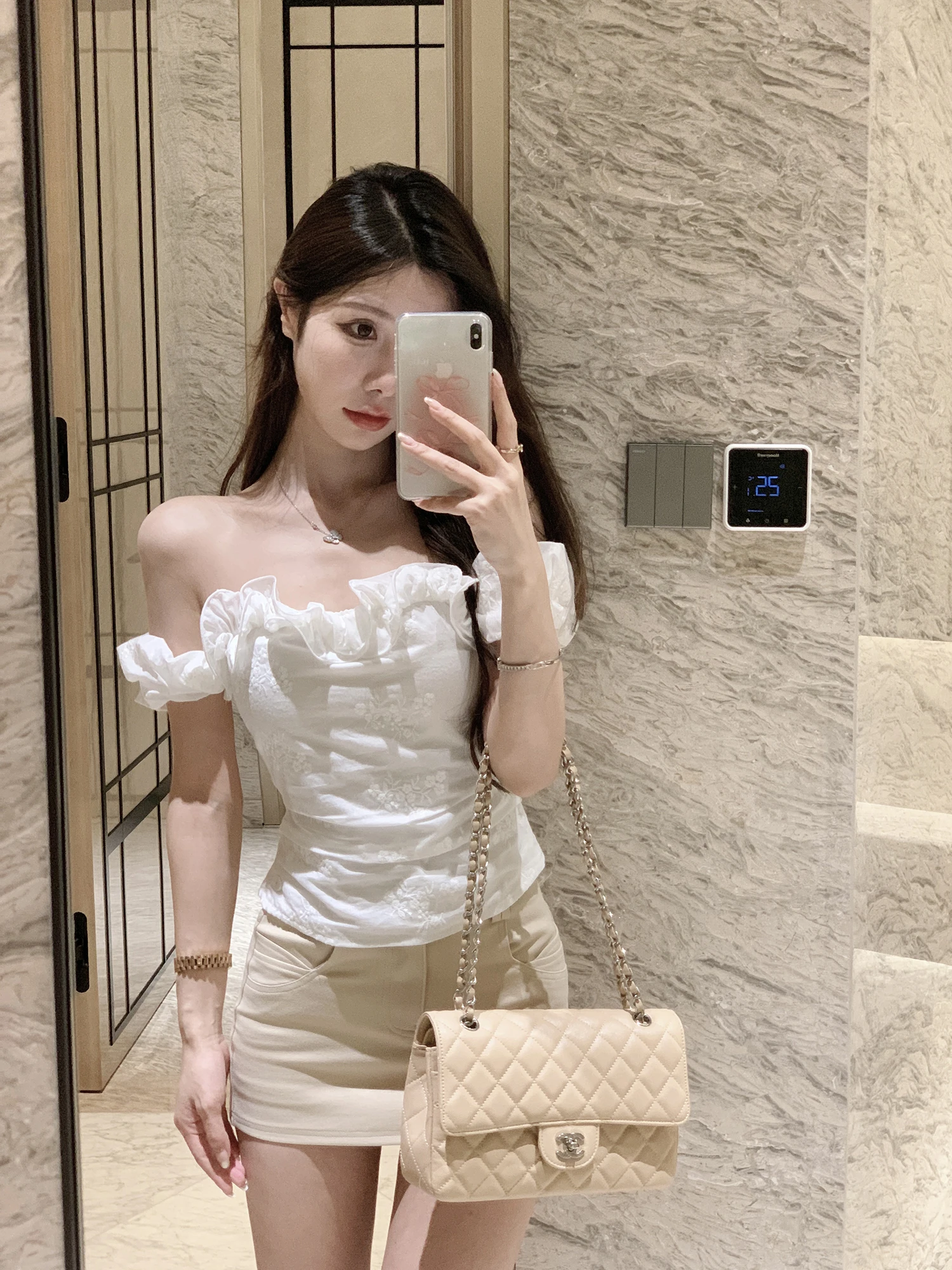 JustQin Summer New Arrival Women's irt Ruffle Sve One-oulder Bubble Sve Top Slim Fit Commute Sle ort Sve
JustQin Summer New Arrival Women's irt Ruffle Sve One-oulder Bubble Sve Top Slim Fit Commute Sle ort Sve