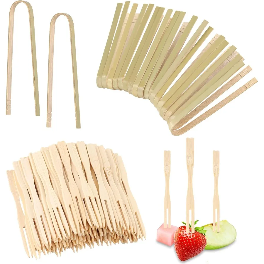 20 шт. маленькие одноразовые бамбуковые щипцы и 200 шт. мини-вилки для закусок 4,7 дюйма, маленькие щипцы для тостеров для приготовления пищи, сервировки еды Ti
20 шт. маленькие одноразовые бамбуковые щипцы и 200 шт. мини-вилки для закусок 4,7 дюйма, маленькие щипцы для тостеров для приготовления пищи, сервировки еды Ti