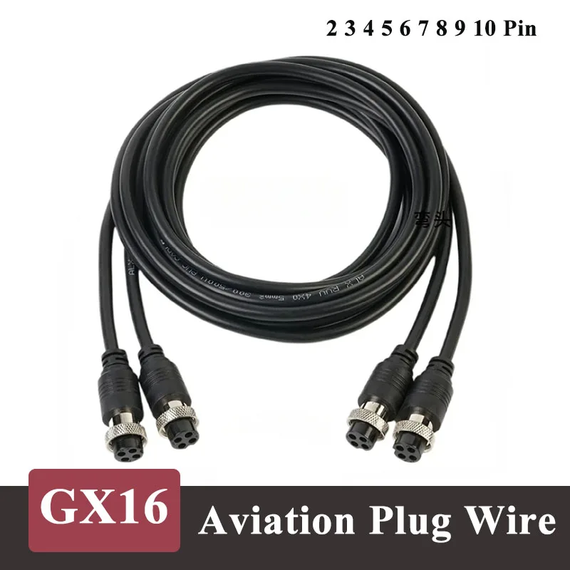 GX16 2 3 4 5 6 7 8 9 10 Pin Connector Cable Aviation Plug Soceket Connection Wire M16 Male to Female Extension Line 0.2-3M
GX16 2 3 4 5 6 7 8 9 10 Pin Connector Cable Aviation Plug Soceket Connection Wire M16 Male to Female Extension Line 0.2-3M