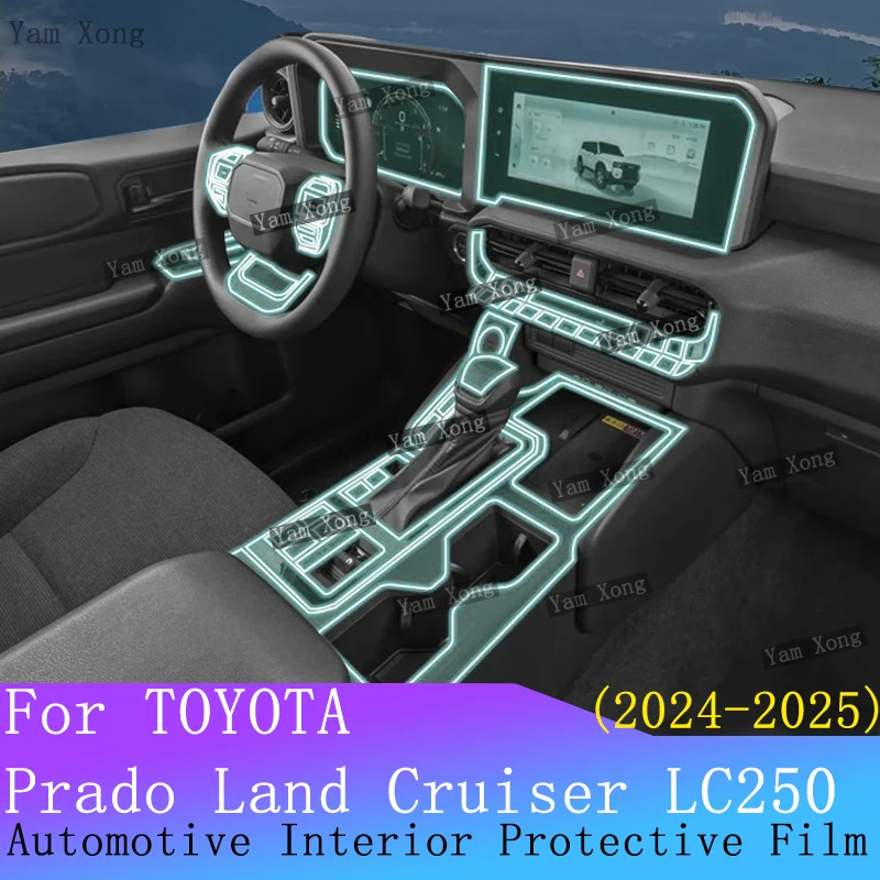 For TOYOTA Prado Land Cruiser LC250 Car Full set interior film navigation Protection LED GPS Anti-scratch Repair BC Pillar Film
For TOYOTA Prado Land Cruiser LC250 Car Full set interior film navigation Protection LED GPS Anti-scratch Repair BC Pillar Film