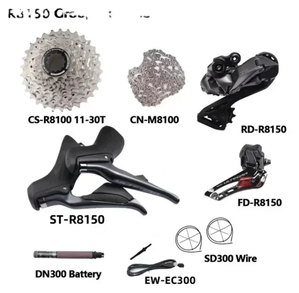 ULTEGRA R8150 Di2 Electronic Groupset 2x12S R8150 Front/Rear Derailleur Cassette DN300 EC300 R8150 Road Bicycle Di2 Set
ULTEGRA R8150 Di2 Electronic Groupset 2x12S R8150 Front/Rear Derailleur Cassette DN300 EC300 R8150 Road Bicycle Di2 Set