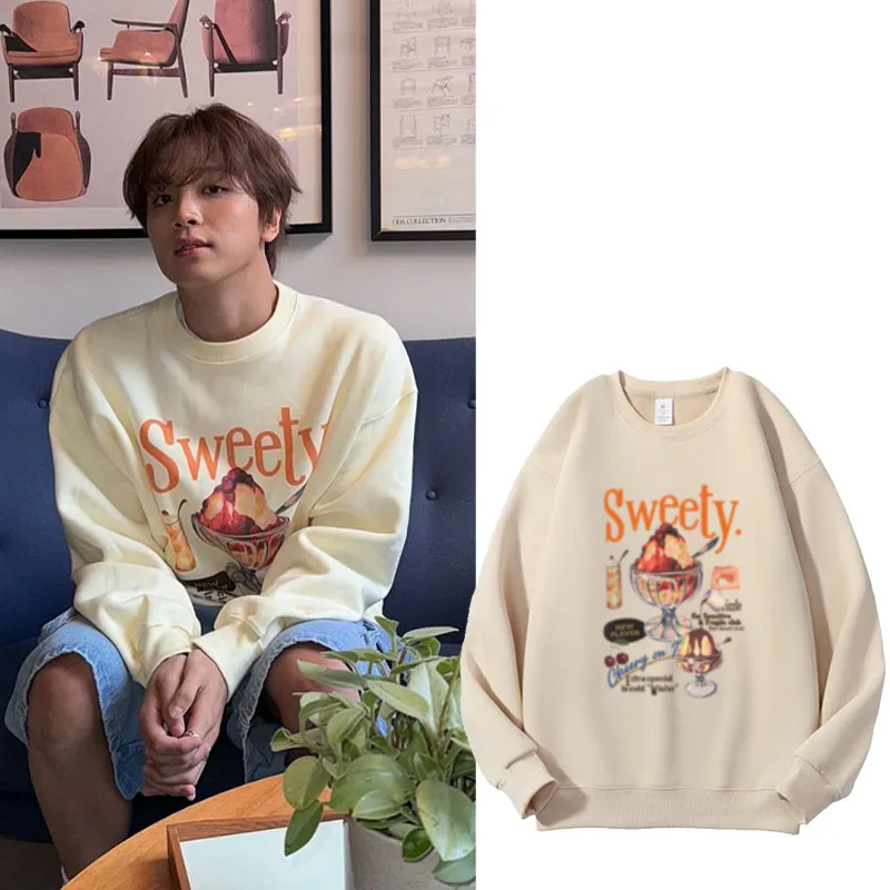 NCT127 Kim Kang Tae Casual Loose Cotton round Neck Printed Base Shirt Youth Trendy Long Sleeve Hoodie Autumn Spring Fashion
NCT127 Kim Kang Tae Casual Loose Cotton round Neck Printed Base Shirt Youth Trendy Long Sleeve Hoodie Autumn Spring Fashion