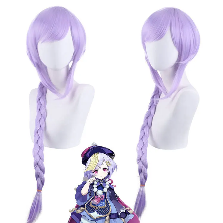 Genshin Impact Qiqi Cosplay Wig Long Light Purple Braid Heat Resistant Synthetic Hair Women Halloween Party Wigs Free Wig Cap
Genshin Impact Qiqi Cosplay Wig Long Light Purple Braid Heat Resistant Synthetic Hair Women Halloween Party Wigs Free Wig Cap