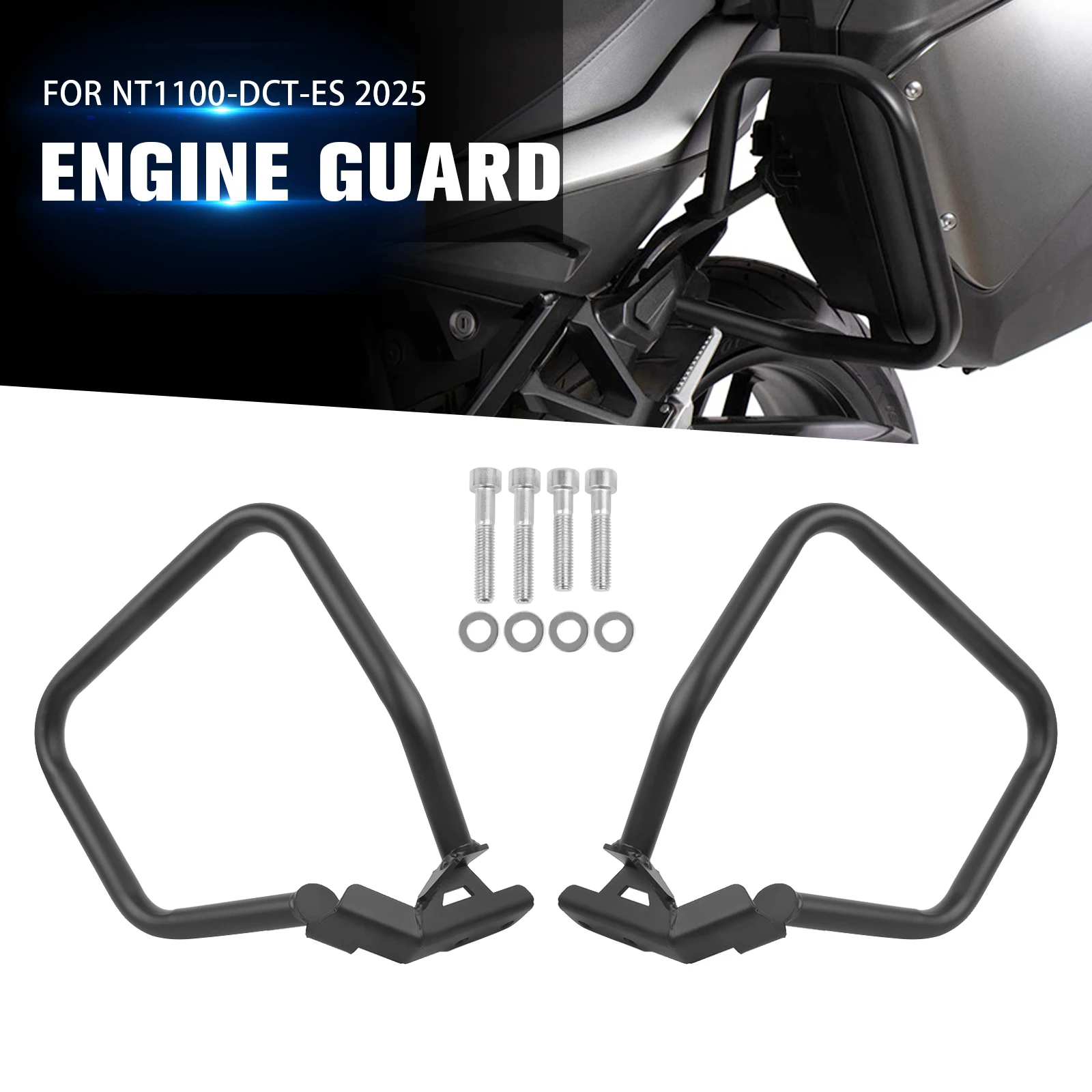 For Honda NT1100 DCT NT 1100 ES 2025 Motorcycle Highway Engine Guard Stunt Cage Frame Protector Side Saddlebag Crash Bars Bumper
For Honda NT1100 DCT NT 1100 ES 2025 Motorcycle Highway Engine Guard Stunt Cage Frame Protector Side Saddlebag Crash Bars Bumper