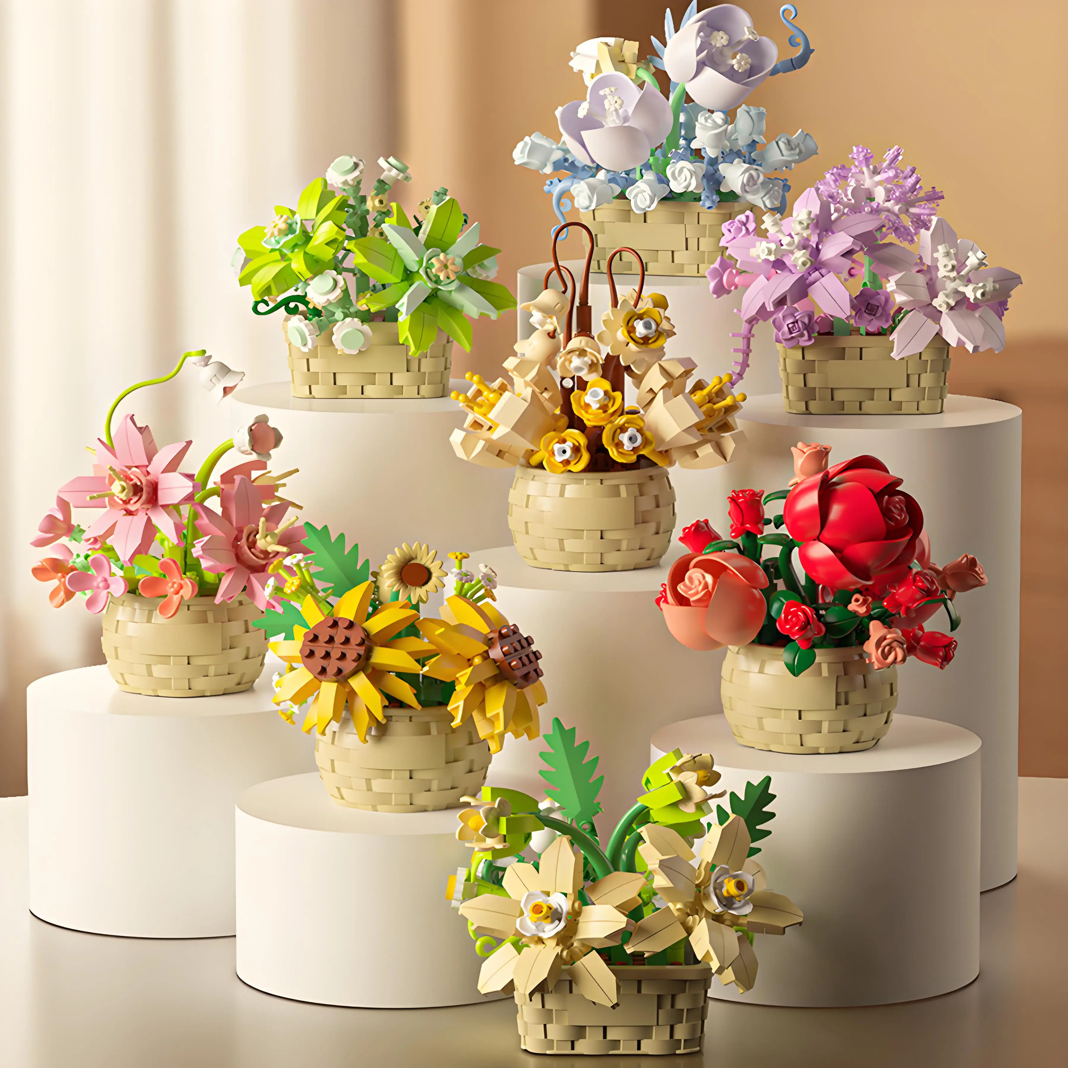 Puzzle Micro Diamond Small Particle Embedding Flower Simulation Sunflower Rose Lily Flower Basket Building Block Model Toy
Puzzle Micro Diamond Small Particle Embedding Flower Simulation Sunflower Rose Lily Flower Basket Building Block Model Toy