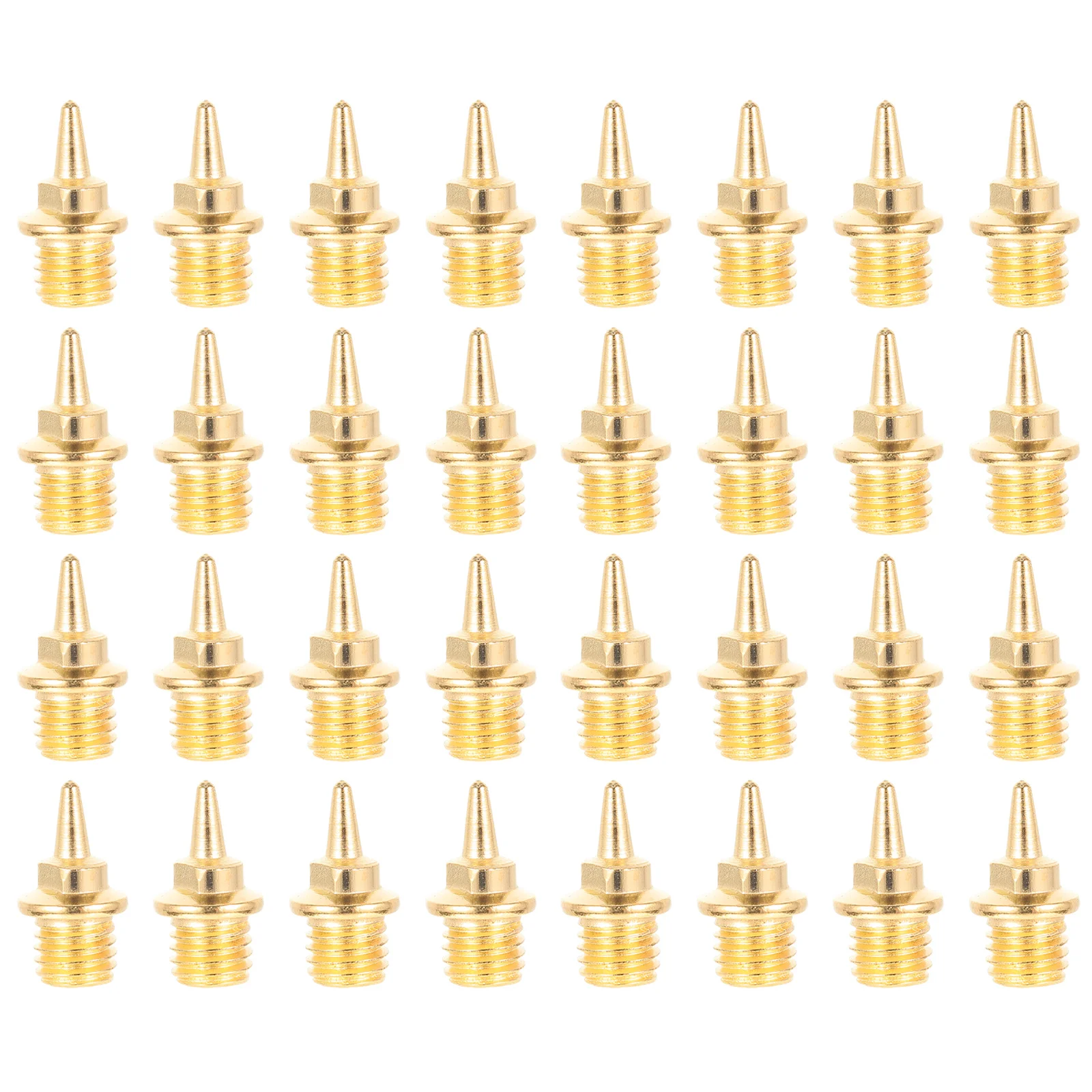 32pcs Golden Track Spikes Metal Nails for Shoes Replacement Lightweight Non Corrode Suitable Competitions General Size Most
32pcs Golden Track Spikes Metal Nails for Shoes Replacement Lightweight Non Corrode Suitable Competitions General Size Most