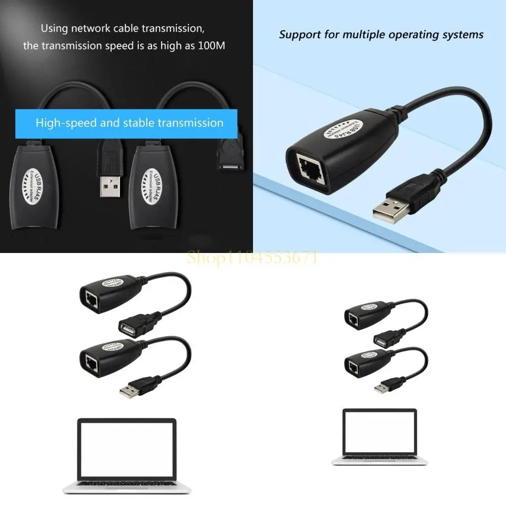 Best Seller 2x Ethernet Extension Cable USB to RJ45 LAN Connector Ethernet Line Adapter 50m Amplifier Computer
Best Seller 2x Ethernet Extension Cable USB to RJ45 LAN Connector Ethernet Line Adapter 50m Amplifier Computer