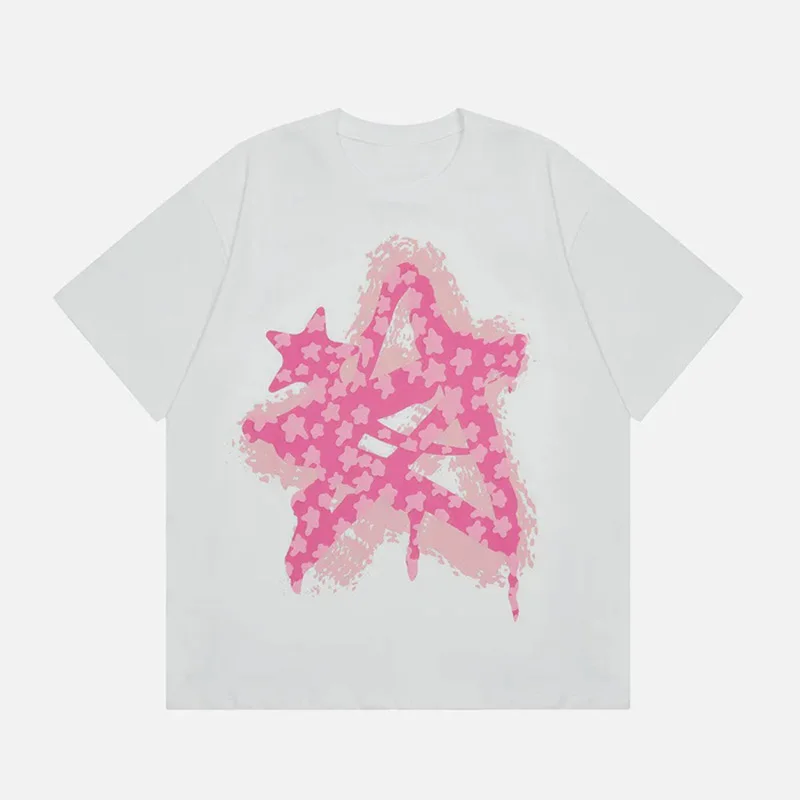 Y2K Street Star Prints T Shirt Oversized Women Streetwear Short Sleeve Tees Gothic Harajuku Loose O-neck Cotton Tops
Y2K Street Star Prints T Shirt Oversized Women Streetwear Short Sleeve Tees Gothic Harajuku Loose O-neck Cotton Tops