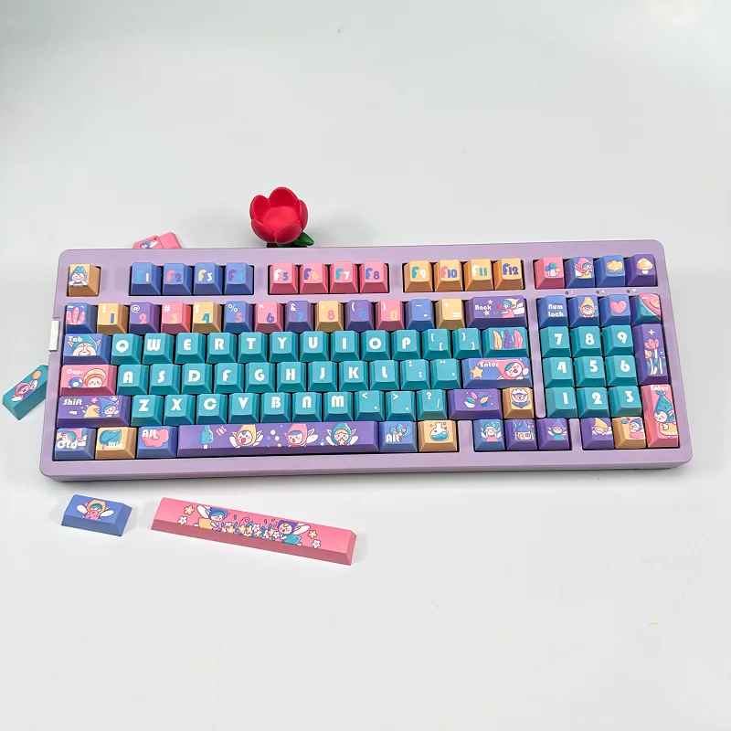 Forest elf theme keycap full set of original 134 children's PBT material mechanical button cap
Forest elf theme keycap full set of original 134 children's PBT material mechanical button cap