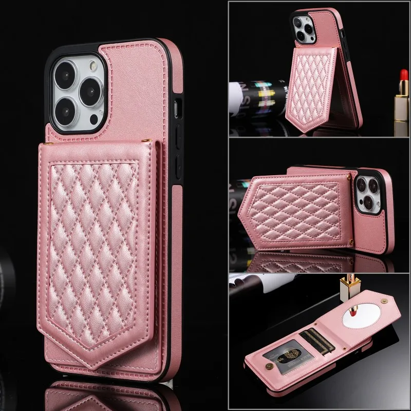 Strap Mirror Case for iPhone 15 14 13 12 11 Pro XR X XS Max 7 8 Plus Wallet Card Stand Leather Crossbody Necklace Lanyard Cover
Strap Mirror Case for iPhone 15 14 13 12 11 Pro XR X XS Max 7 8 Plus Wallet Card Stand Leather Crossbody Necklace Lanyard Cover