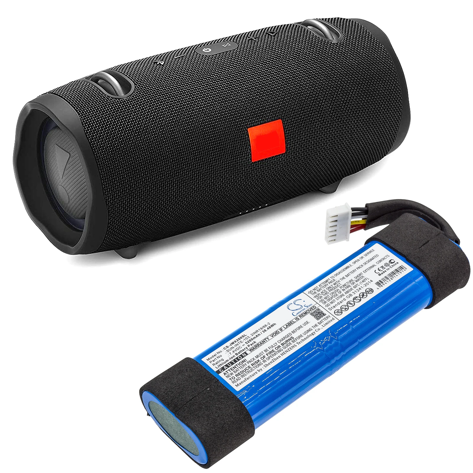 Battery for JBLXTREME2BLKAM, JBLXTREME2BLUAM, Xtreme 2 PN: 2INR19/66-2, SUN-INTE-103 5200mAh / 38.48Wh
Battery for JBLXTREME2BLKAM, JBLXTREME2BLUAM, Xtreme 2 PN: 2INR19/66-2, SUN-INTE-103 5200mAh / 38.48Wh