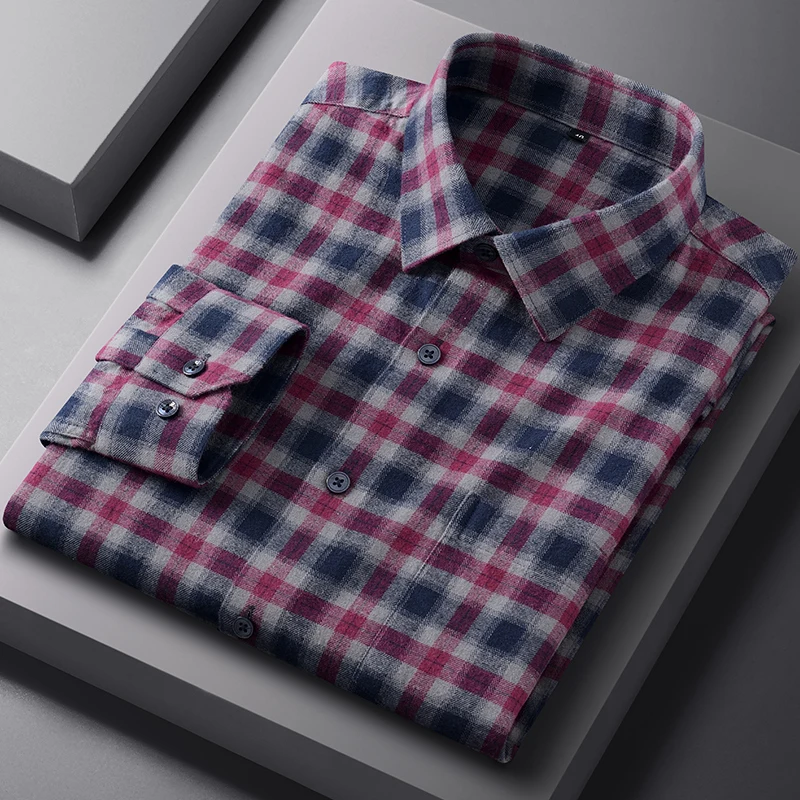 Men's long-sleeved cotton casual shirts, suitable for all seasons, versatile, fashionable, simple, high-quality and comfortable.
Men's long-sleeved cotton casual shirts, suitable for all seasons, versatile, fashionable, simple, high-quality and comfortable.