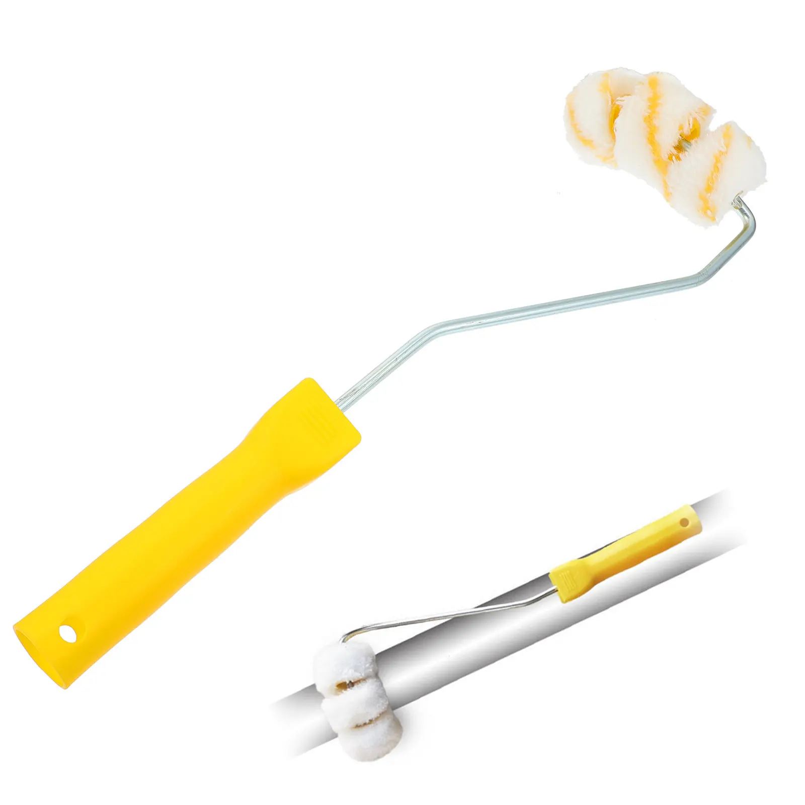 Профессиональный валик-кисть для покраски труб, стальных стержней, кромок, штукатурки, цилиндрических и изогнутых поверхностей
Профессиональный валик-кисть для покраски труб, стальных стержней, кромок, штукатурки, цилиндрических и изогнутых поверхностей