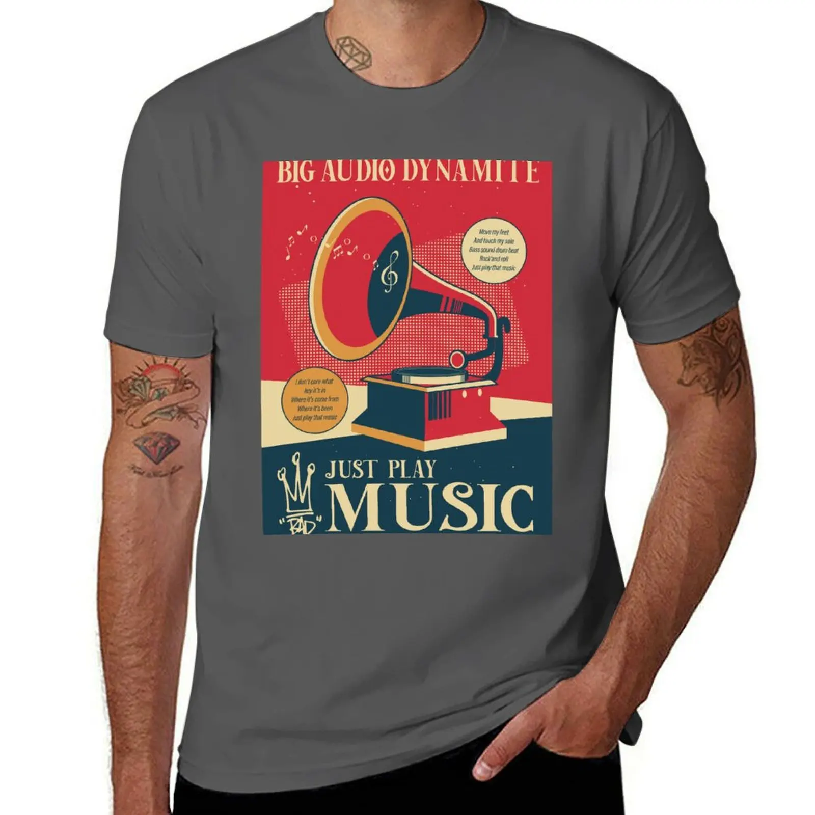 Just Play Music - Big Audio Dynamite T-Shirt Short sleeve tee T-shirts man men graphic t shirts
Just Play Music - Big Audio Dynamite T-Shirt Short sleeve tee T-shirts man men graphic t shirts