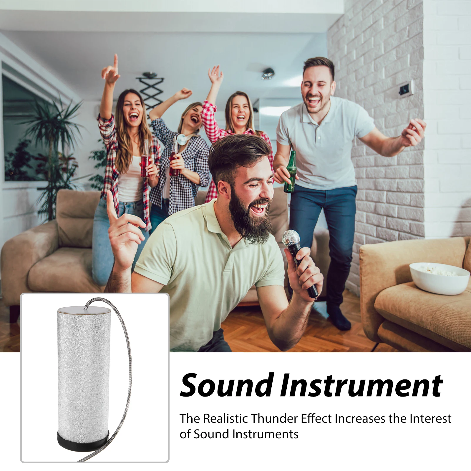 Thunder Sound Musical Instrument Silver Orff Percussion Instrument Toy Percussion Orff Stormy Tube Drum
Thunder Sound Musical Instrument Silver Orff Percussion Instrument Toy Percussion Orff Stormy Tube Drum