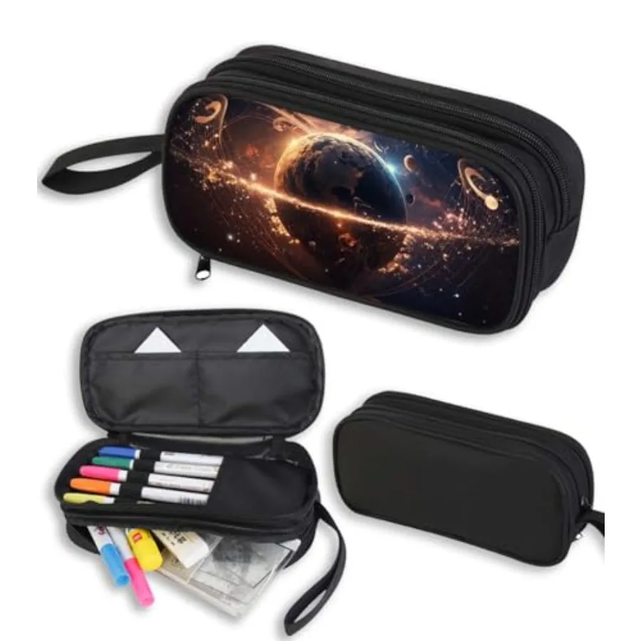 Space Pencil Case for Boys and Girls, Large Galaxy Pencil Pouch or Pen Bag for,Polyester Big Capacity Pen Case with 2 Compartme
Space Pencil Case for Boys and Girls, Large Galaxy Pencil Pouch or Pen Bag for,Polyester Big Capacity Pen Case with 2 Compartme