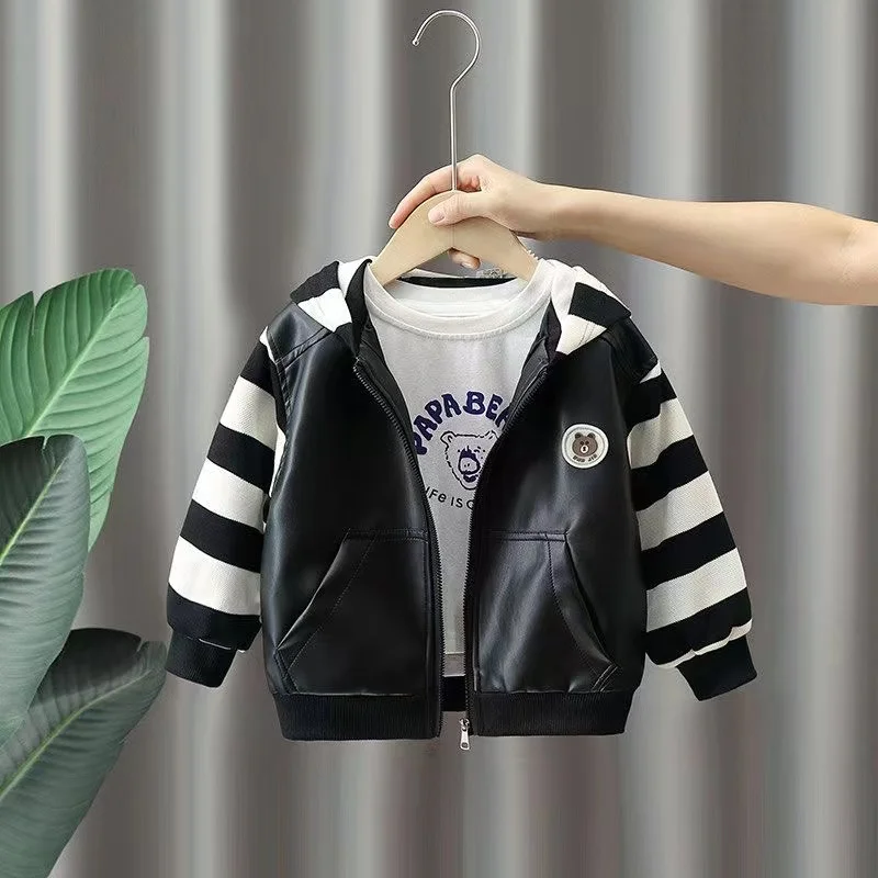 Children Clothing PU Outerwear Jackets For Boys Hoodies Girls Sweatshirt Sports Suits Coat Windbreaker Winter Kids Clothes New
Children Clothing PU Outerwear Jackets For Boys Hoodies Girls Sweatshirt Sports Suits Coat Windbreaker Winter Kids Clothes New