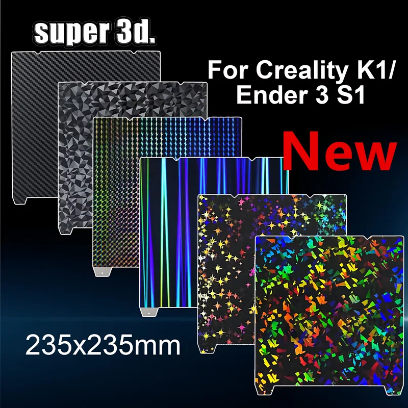 Ender 3 V3 SE Рабочая пластина с текстурой пружинной стали Pei 235x235 мм Гладкий магнитный лист из ПЭТ PEO для Creality K1/Ender 3 S1/S1 Pro
Ender 3 V3 SE Рабочая пластина с текстурой пружинной стали Pei 235x235 мм Гладкий магнитный лист из ПЭТ PEO для Creality K1/Ender 3 S1/S1 Pro