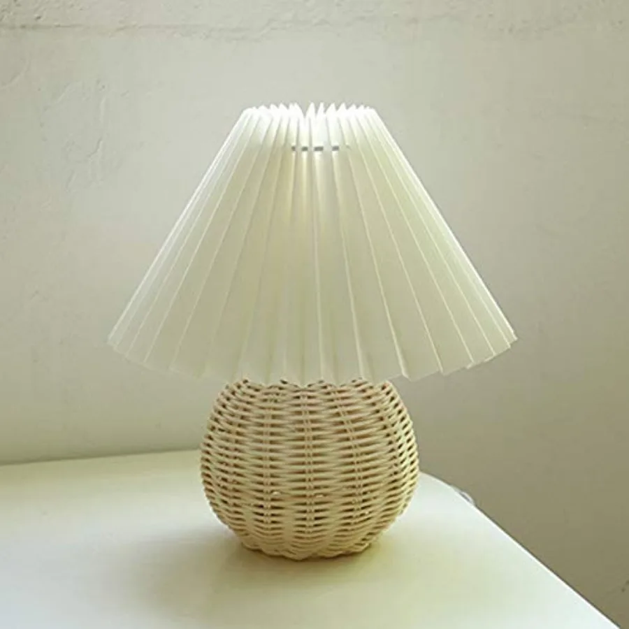 Korean Pleated Table Lamp Inch DIY Ceramic Table Lamps for Living Room Home Deco Cute Lamp with Tricolor Led Bulb Beside Lamp…
Korean Pleated Table Lamp Inch DIY Ceramic Table Lamps for Living Room Home Deco Cute Lamp with Tricolor Led Bulb Beside Lamp…