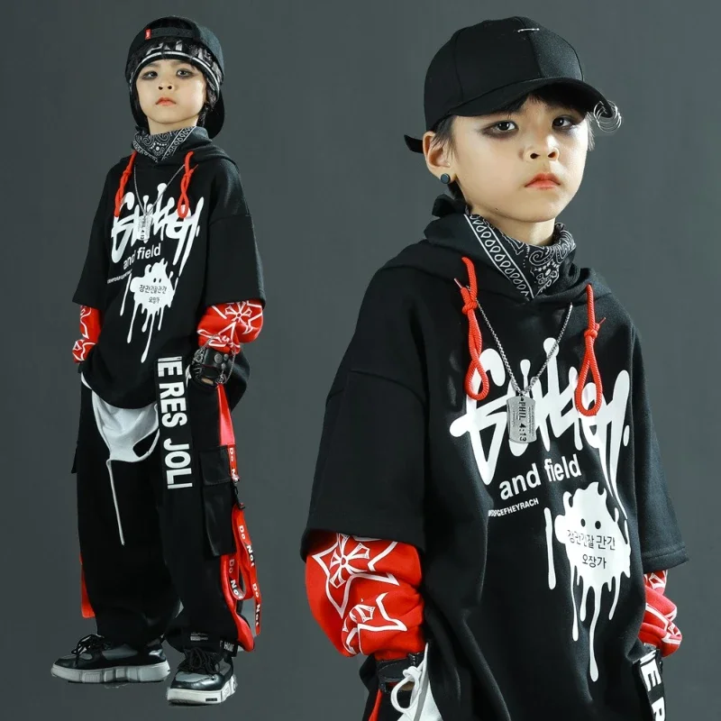 Boys Street Dance Clothes Set Fashion Long Sleeve Tops Pants Outfits Group Hip Hop Streetwear Cool Stage Performance Costume
Boys Street Dance Clothes Set Fashion Long Sleeve Tops Pants Outfits Group Hip Hop Streetwear Cool Stage Performance Costume