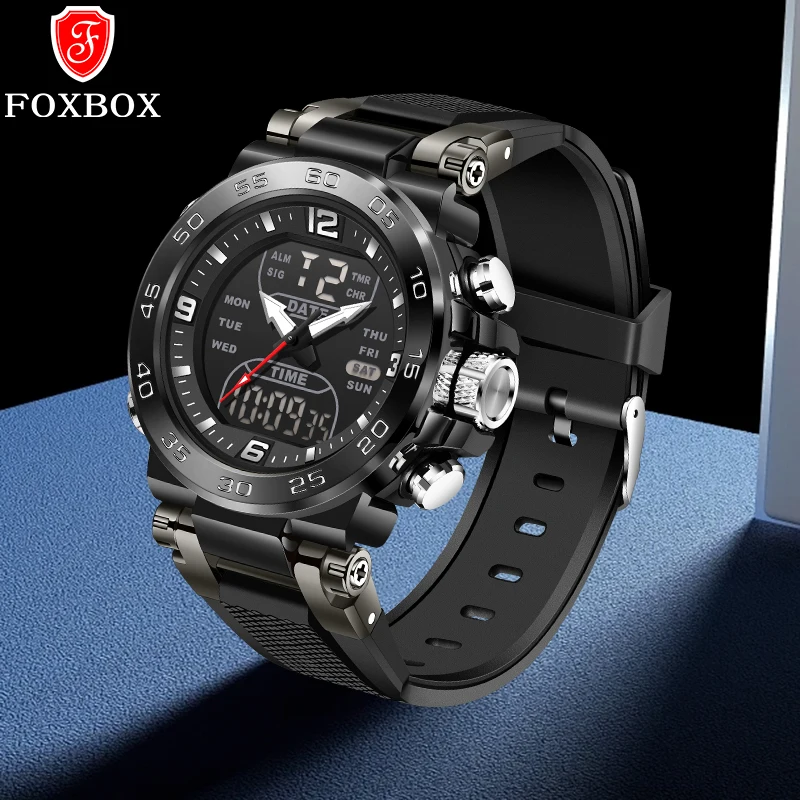 Бренд LIGE FOXBOX уличные электронные мужские часы модные повседневные спортивные водонепроницаемые светящиеся силиконовые кварцевые цифровые часы для мужчин
Бренд LIGE FOXBOX уличные электронные мужские часы модные повседневные спортивные водонепроницаемые светящиеся силиконовые кварцевые цифровые часы для мужчин