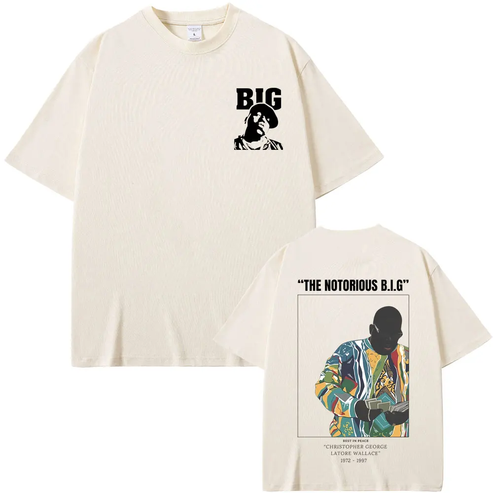 Vintage The Notorious Big T Shirt Biggie Smalls Graphic T-shirt Men Women Fashion Hip Hop T Shirts Men's Cotton Oversized Tshirt
Vintage The Notorious Big T Shirt Biggie Smalls Graphic T-shirt Men Women Fashion Hip Hop T Shirts Men's Cotton Oversized Tshirt