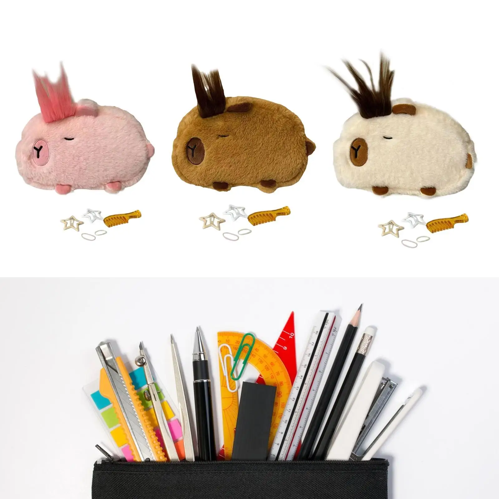 Capybara Pencil Case Animal Stationery Bag Novelty Cute Handmade with Zipper Pen
Capybara Pencil Case Animal Stationery Bag Novelty Cute Handmade with Zipper Pen