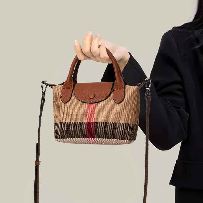 Aidani Canvas Plaid Dumpling Bag for Women, New Style, Luxurious Feel, Large Capacity, Handheld, Shoulder & Crossbody Bag
Aidani Canvas Plaid Dumpling Bag for Women, New Style, Luxurious Feel, Large Capacity, Handheld, Shoulder & Crossbody Bag