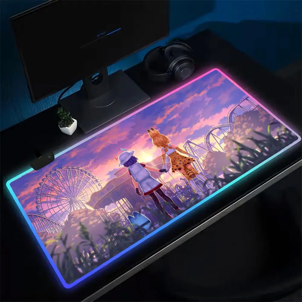 Коврик для мыши в стиле аниме Kemono Friends, игровой коврик для мыши в стиле аниме, светодиодные настольные коврики с подсветкой, резиновые настольные коврики XXL RGB
Коврик для мыши в стиле аниме Kemono Friends, игровой коврик для мыши в стиле аниме, светодиодные настольные коврики с подсветкой, резиновые настольные коврики XXL RGB