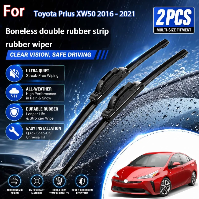 Front Wiper Blades For Toyota Prius XW50 2016 - 2021 Windshield Windscreen Window Car Rain Brushes 28"+16" Modification Parts
Front Wiper Blades For Toyota Prius XW50 2016 - 2021 Windshield Windscreen Window Car Rain Brushes 28"+16" Modification Parts