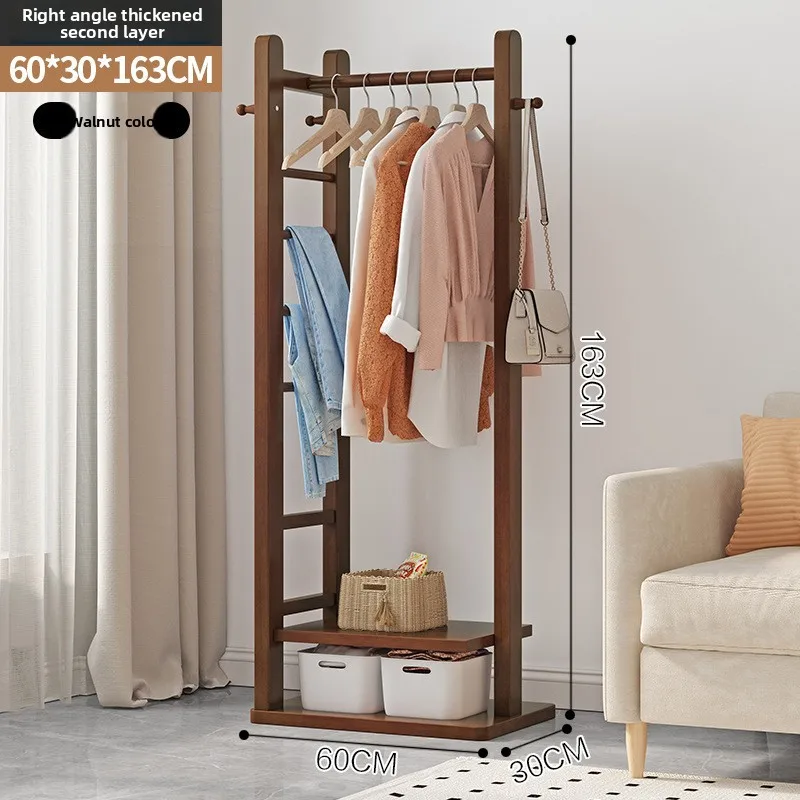 Firm All solid wood floor hanger walnut multi-functional storage hanger small coat rack
Firm All solid wood floor hanger walnut multi-functional storage hanger small coat rack