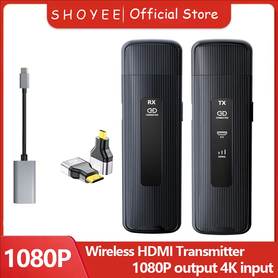 New 1080P 50M Wireless HDMI Video Audio Transmitter Receiver Extender Display Adapter Dongle For TV Box Monitor Projector PC
New 1080P 50M Wireless HDMI Video Audio Transmitter Receiver Extender Display Adapter Dongle For TV Box Monitor Projector PC